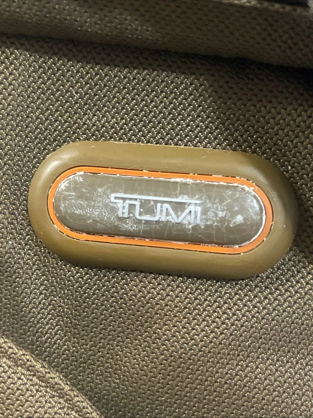 Tumi T Tech Shoulder Messenger Bag 5123B Olive Green / Brown